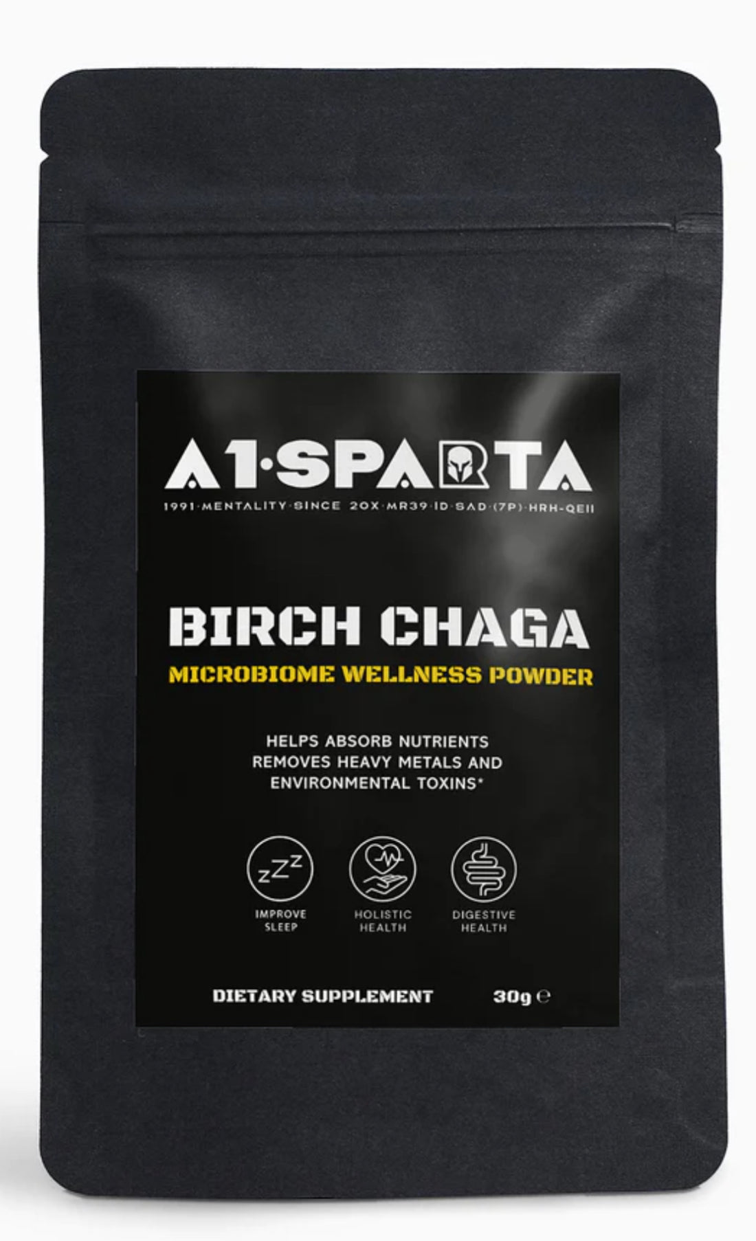 A look at A1•Sparta Birch Chaga Microbiome Wellness Powder